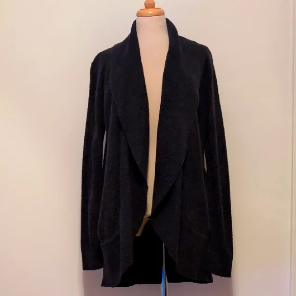 Barefoot Dreams Navy Knit Cardigan Sweater - Picture 5 of 11